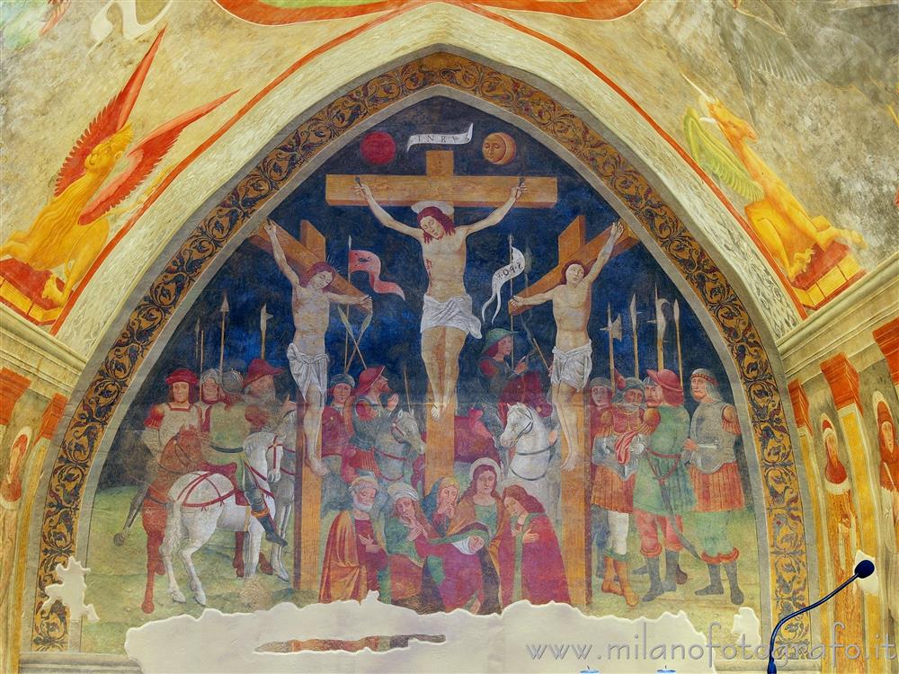 Cogliate (Milan, Italy) - Fresco of the crucifixion in the Church of San Damiano